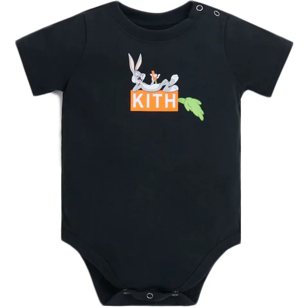 Kith Kids x Looney Tunes Bugs Classic Logo Baby Onesie
